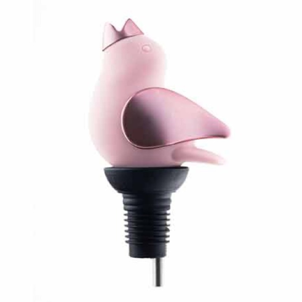 ChirpyTop™ Wine Pourer from GurglePot in Pink